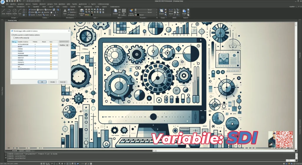 SDI e altre variabili di sistema da gestire in AutoCAD e GstarCAD.