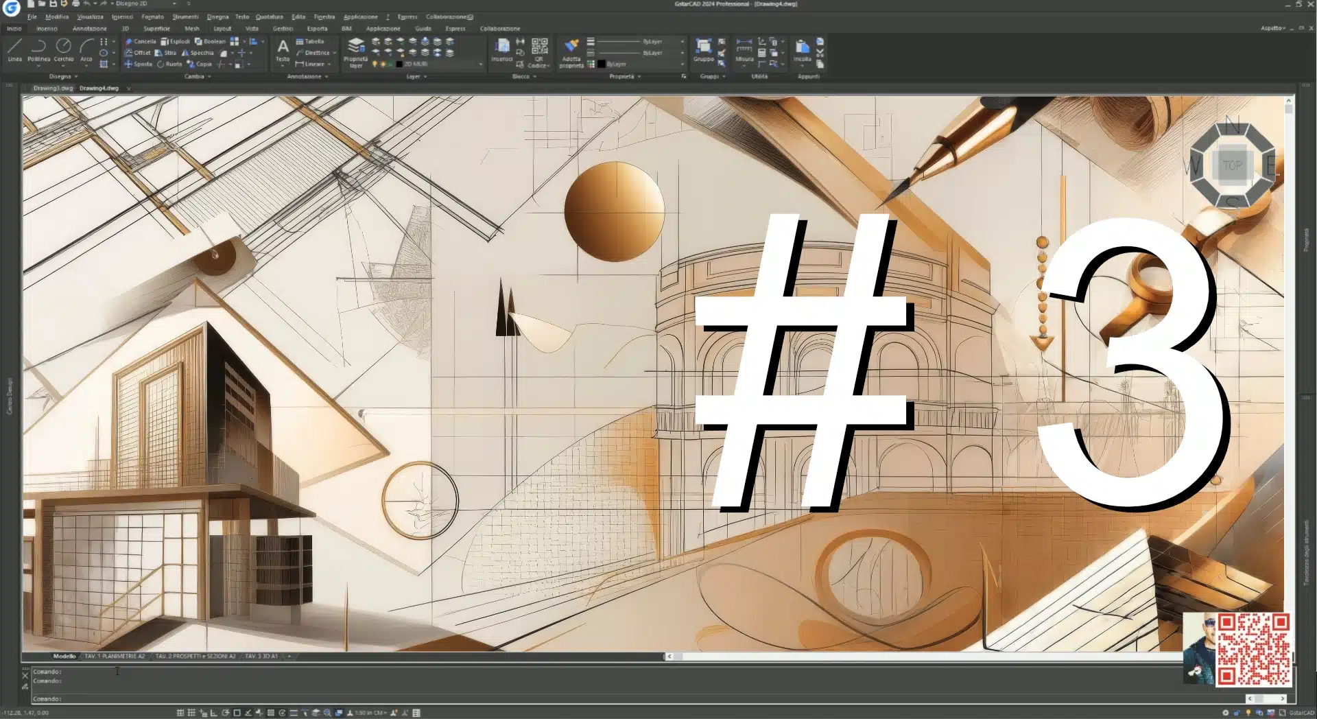 Dal DWT alla messa in tavola con GstarCAD 2025 - video tutorial parte 3