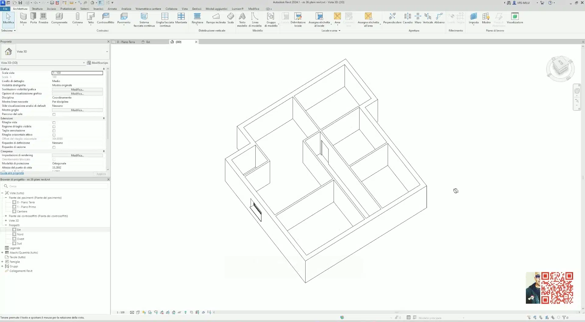 Passare da GstarCAD a Revit, dal file CAD DWG 2D al BIM 3D.
