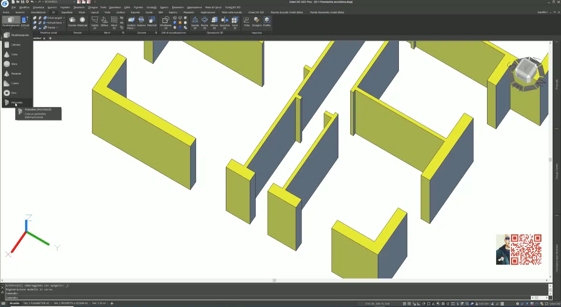 Strumenti CAD 3D facile GstarCAD 2025