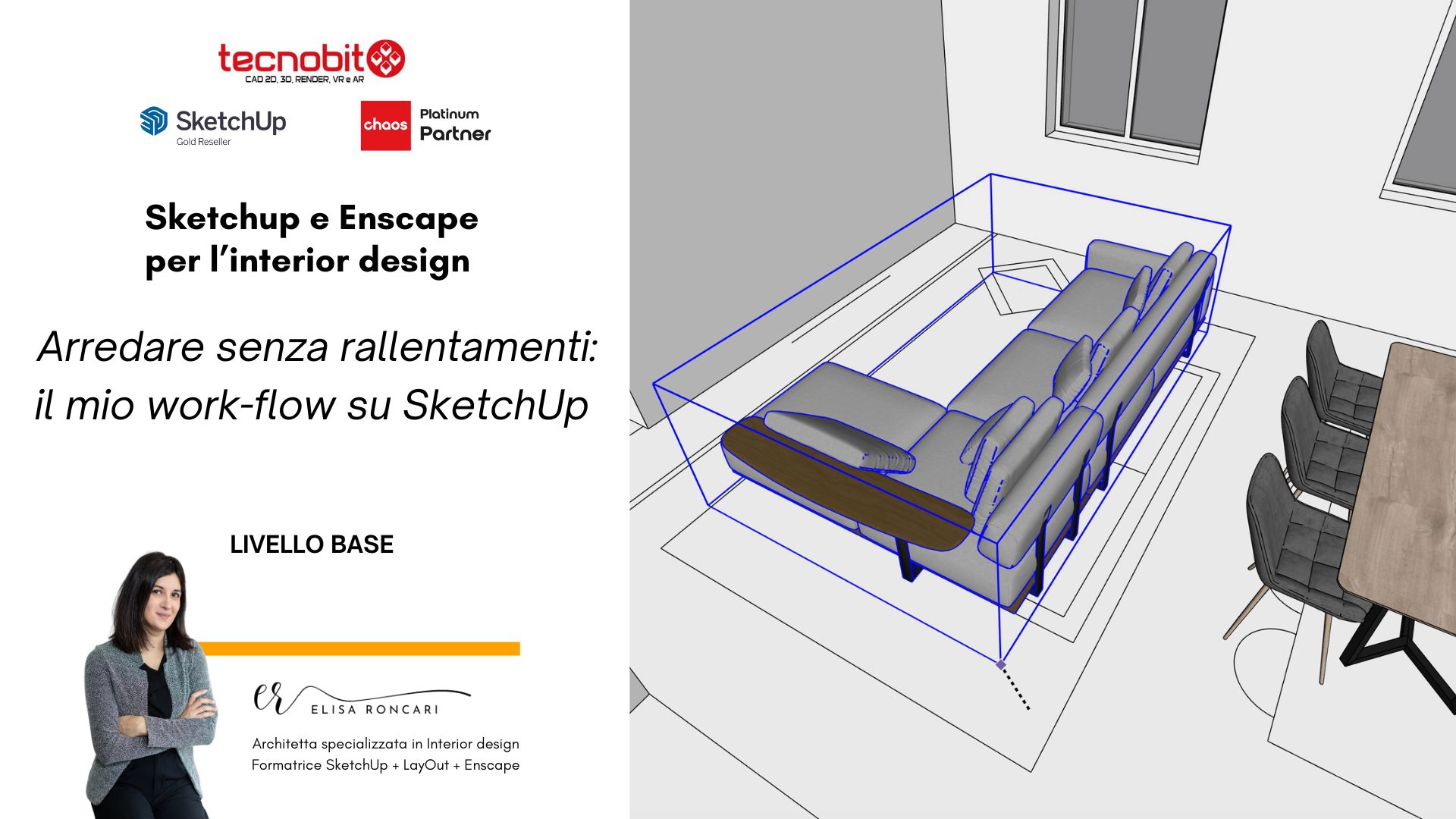 Arredare senza rallentamenti workflow su SketchUp