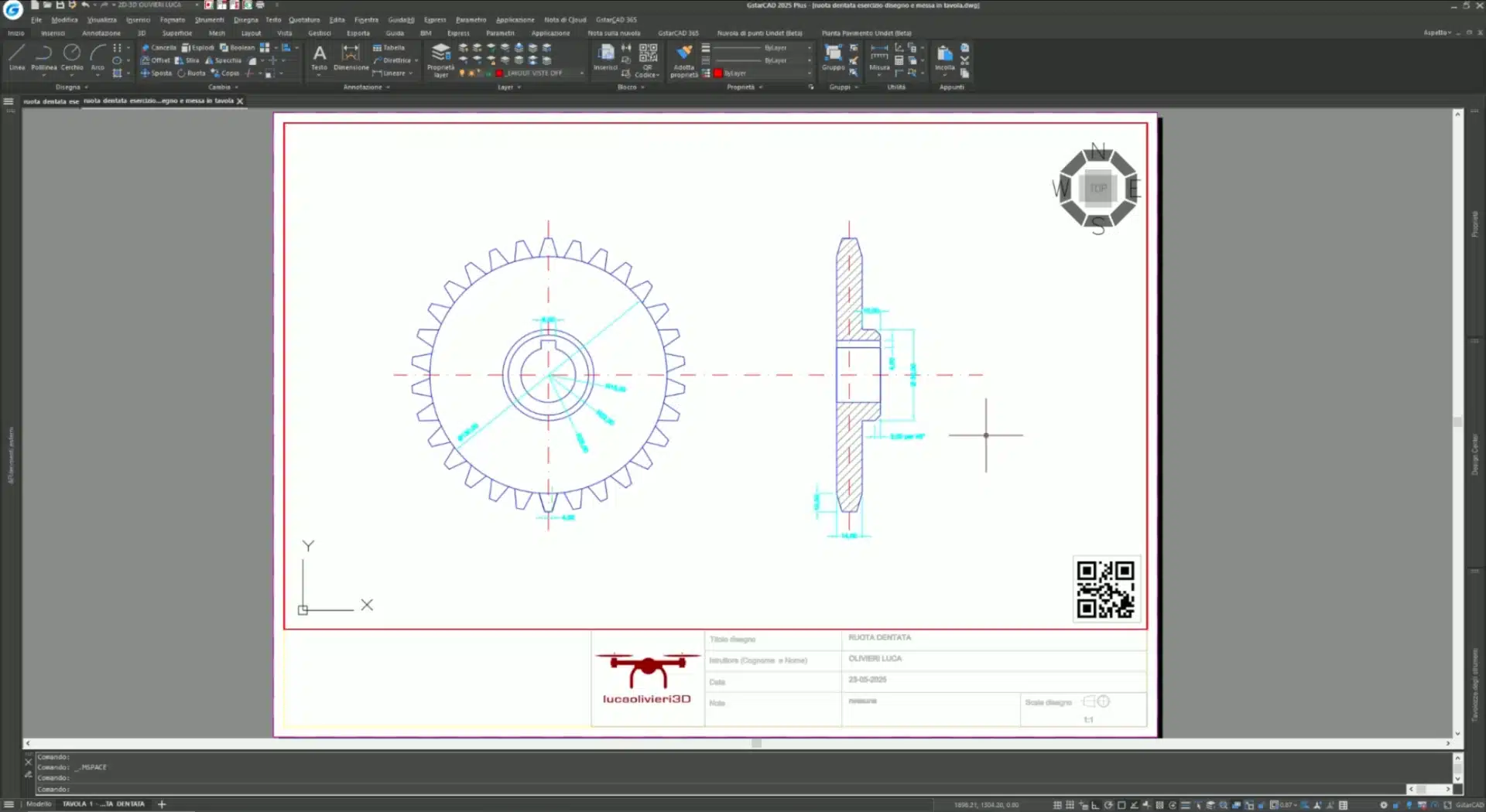 impaginare layout cad con gstarcad