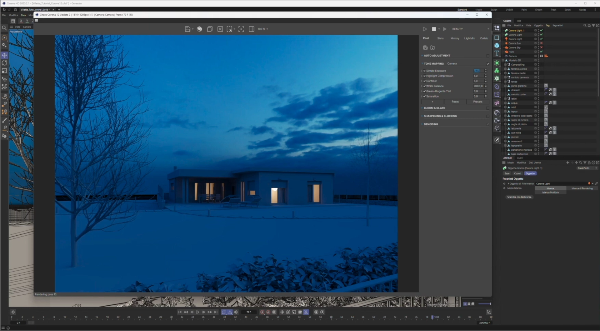 Corso online Corona rendering per interior designer e progetti 3D
