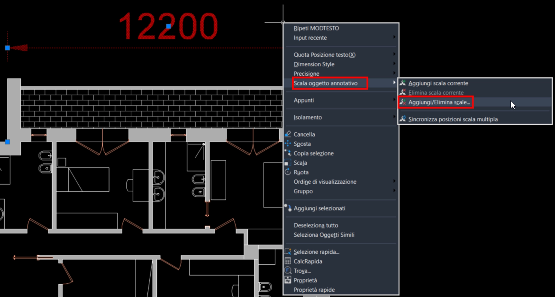 GstarCAD - Scala oggetto annotativo